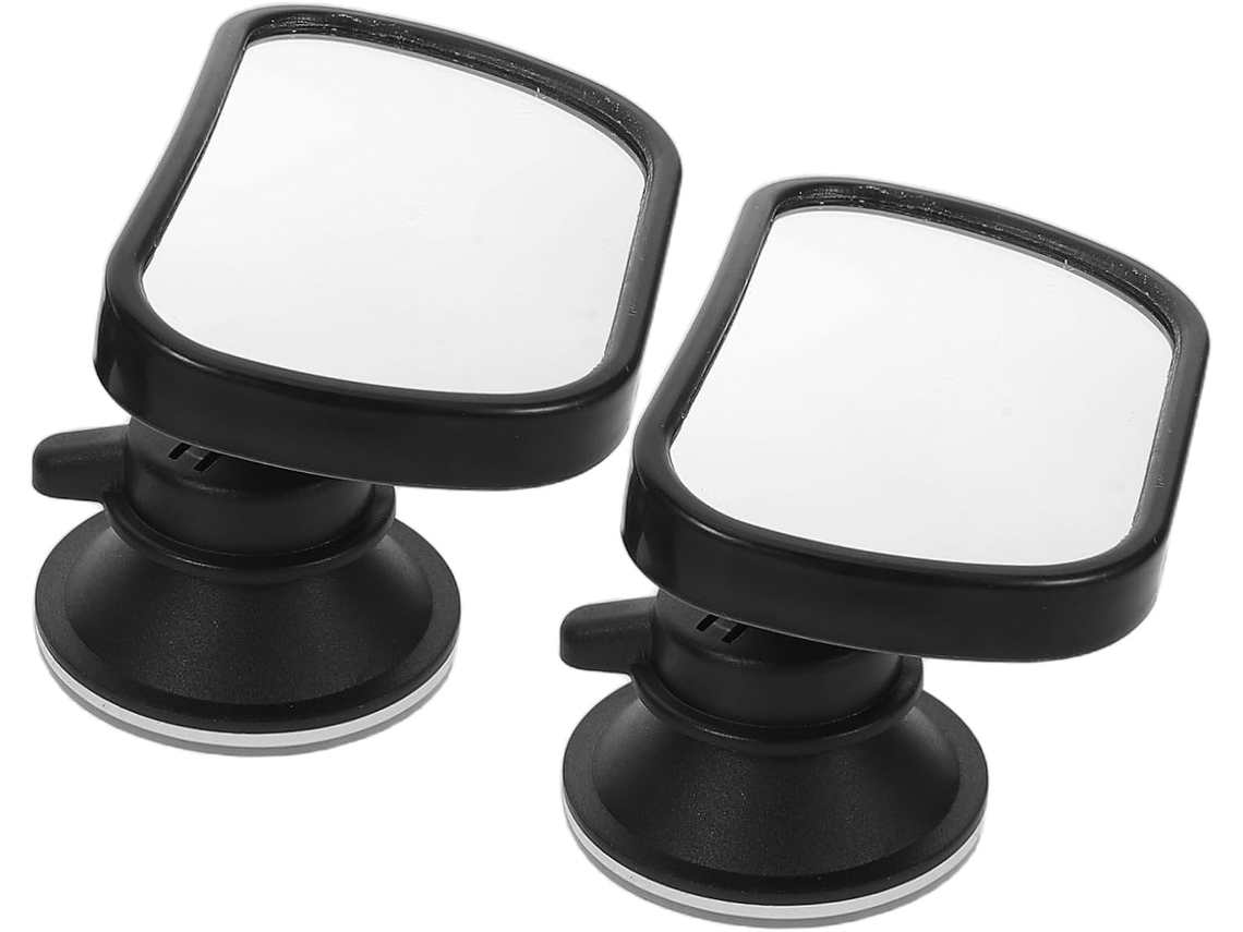 Espelho Retrovisor De 2 Peças Para Meninos E Meninas Com Ventosas, Espelho Retrovisor Amplo E Ajustável Para Carro.