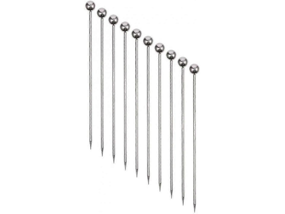 Conjunto De 50 Palitos De Coquetel Em Aço Inoxidável Para Martini, 10,9 Cm
