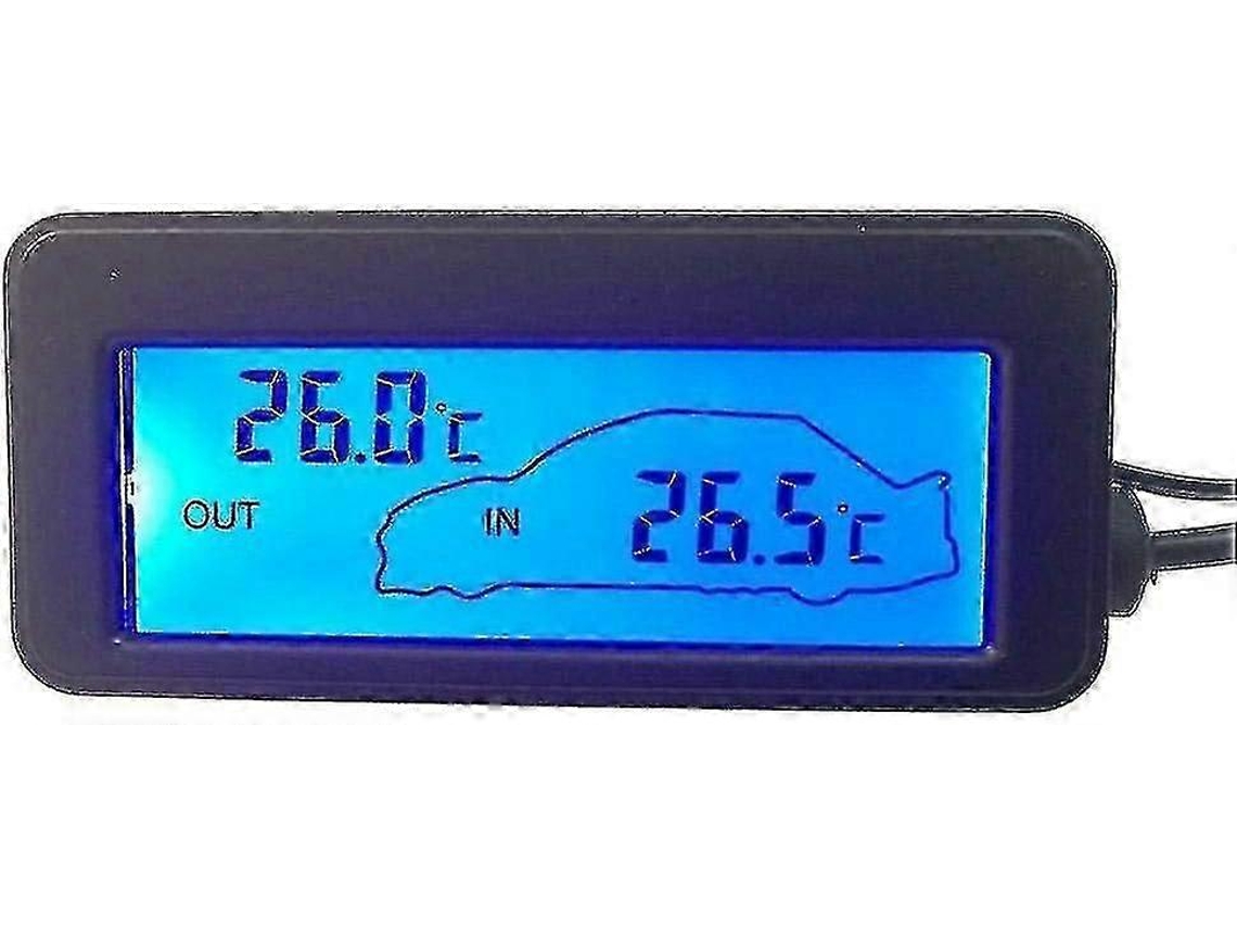 Termômetro Interno E Externo De Carro Dc12v Termômetro Digital Com Retroiluminação Para Carro Mini Lcd O Ly Ebike