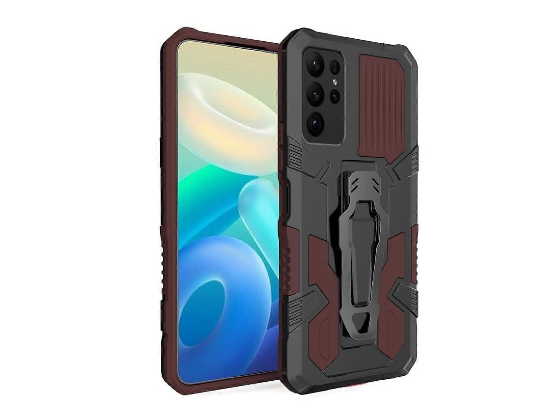 Capa Para Samsung Galaxy S23 Ultra 5g Armor Warrior À Prova De Choque Em Pc + Tpu