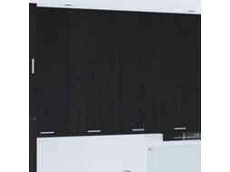Vidaxl Armário Suspenso Carvalho Preto 80 X 31 X 100 Cm