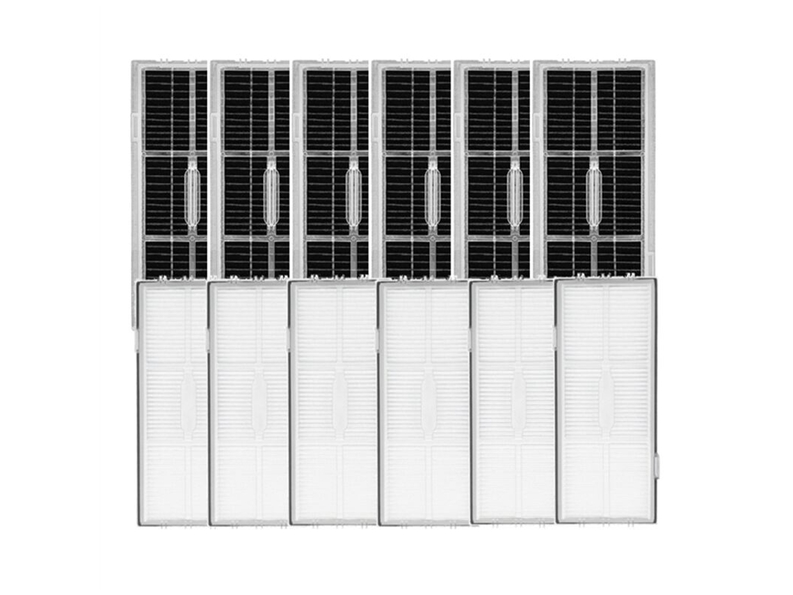 Conjunto de 12 Filtros Hepa Reposição para Aspirador Robô S8/s8+/ S8 Pro Ultra com Carvão Ativado BRILVIBERA