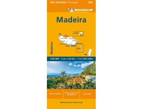 Livro Mapa Regional Madeira De Michelin (inglês)