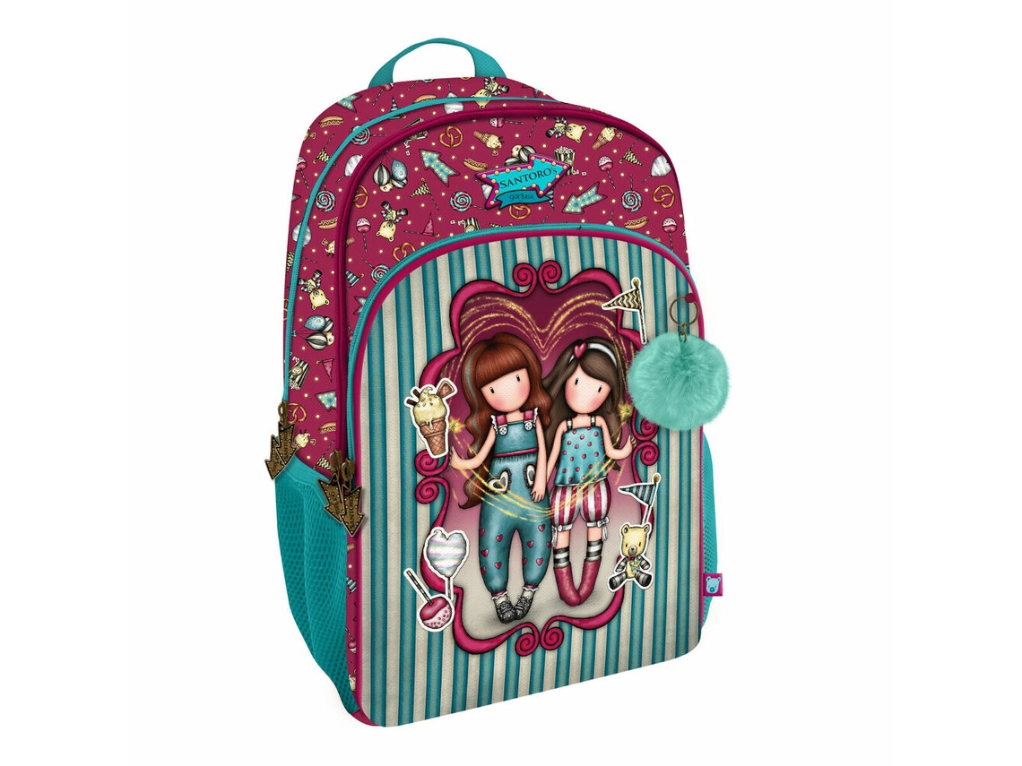 Mochila Escolar GORJUSS Fireworks Grená 29 x 45 x 17 cm