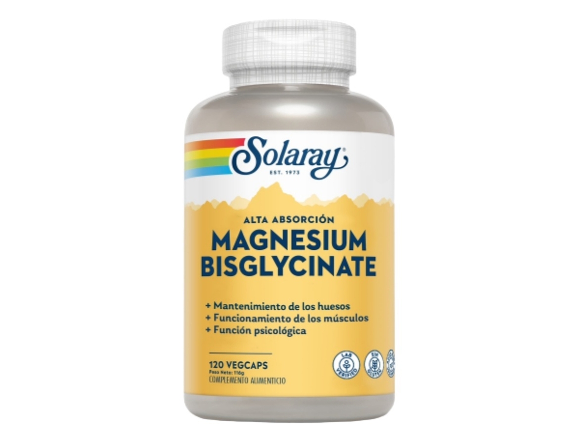 Magnesium Glycinate 400Mg 120 Cápsulas SOLARAY