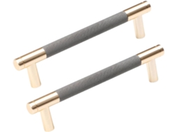 Puxador De Alumínio Espacial Para Armário 6226 128mm 2 Peças