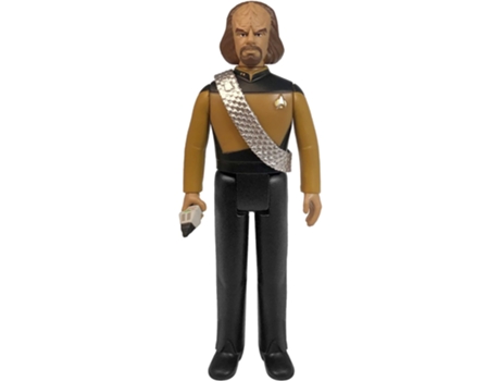 Super 7 Star Trek Worf Figure Reaction Castanho