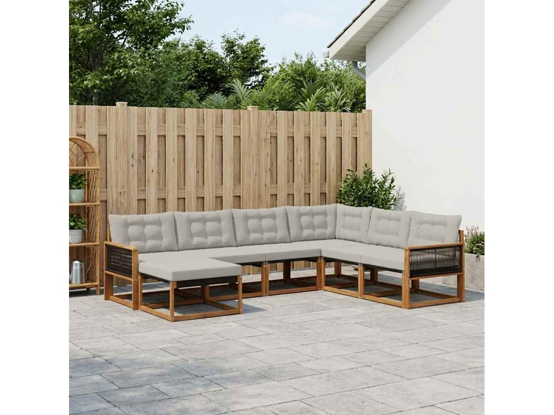 Vidaxl Conjunto De Sofás Para Exterior 8 Unid.