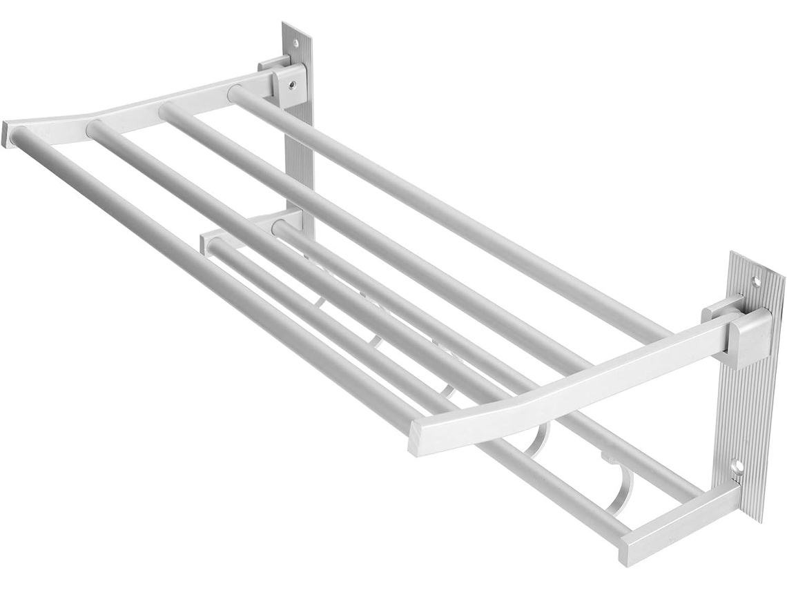 Suporte Para Toalhas Yosoo De Alumínio 40cm Com 5 Ganchos E Barra Banheiro, Cozinha E Quarto