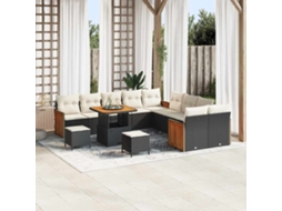 Vidaxl Conjunto De Sofá De Jardim 17 Unid. 10-número De Lugares
