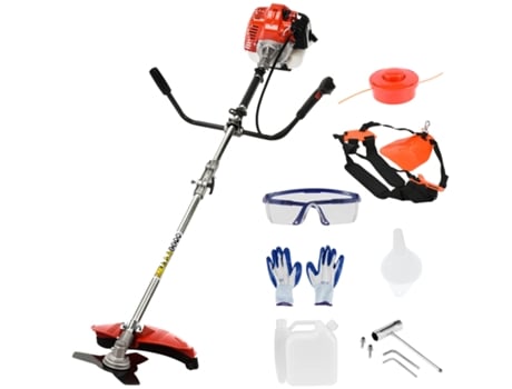 Aparador De Relva A Gasolina Flasidu Corta Relvas 2 Tempos 52cc 2.2 Kw/8500rpm 101db 2500 3000rpm 1.2l 180×35cm Abs Metal Vermelho??