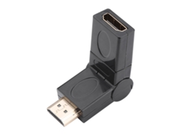 Aetheria adaptador Hdmi Macho para Fêmea com Rotação 360 Graus Ajustável Conversor Swivel
