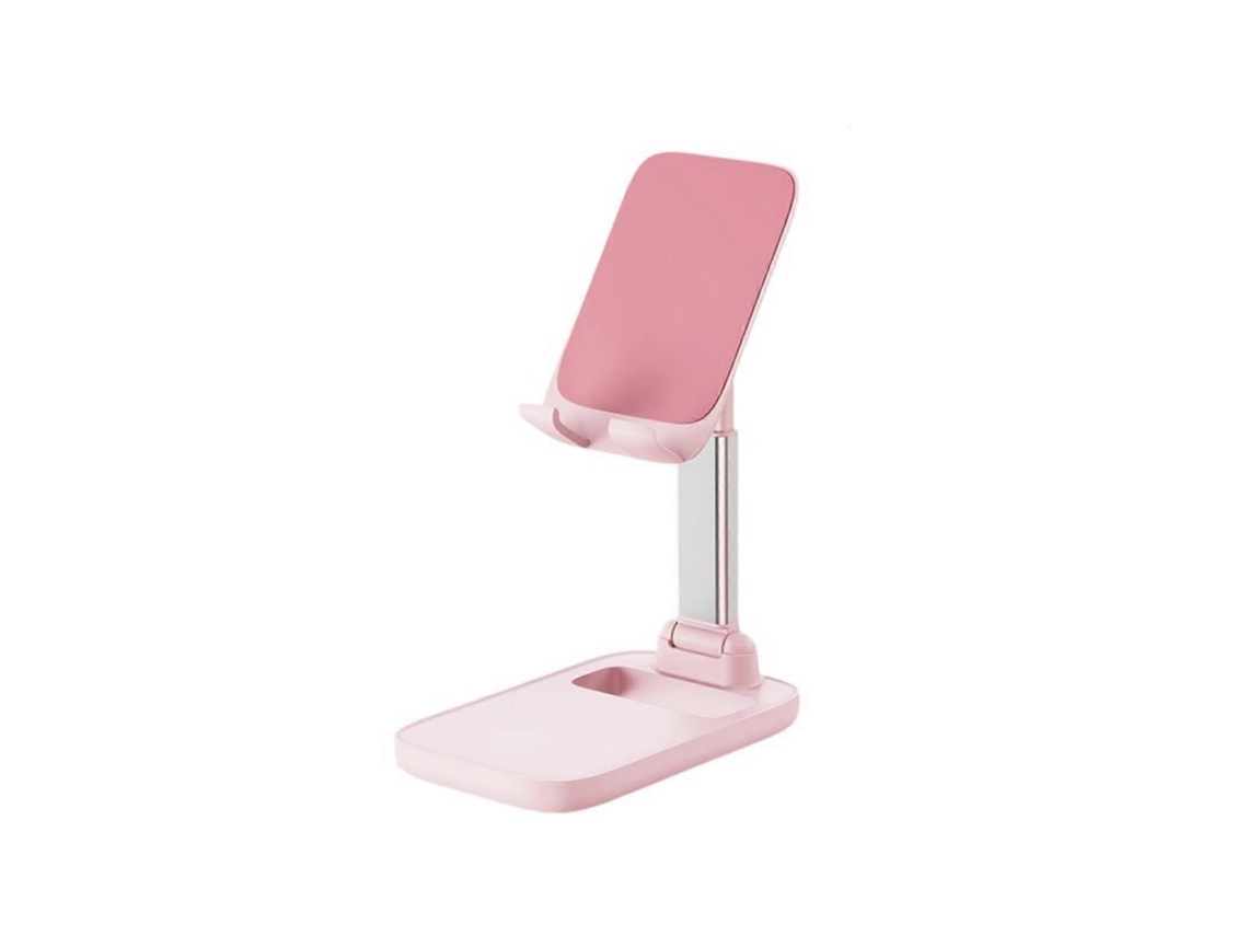 Suporte Para Celular Com Ângulo Ajustável, Universal, Dobrável, Para Uso Em Mesas, Compatível Com Celulares E Tablets. Cor Branco. Nostalgia88