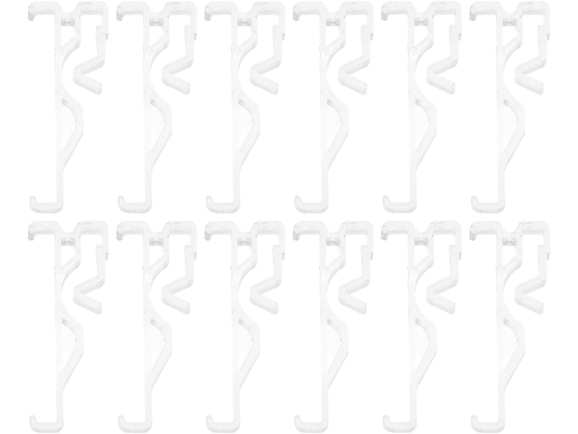 36 Presilhas Transparentes De Plástico De 6,35 Cm (2,5 Polegadas) Para Cortinas Venezianas,.