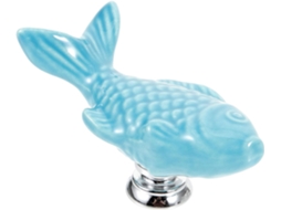 Puxador Decorativo Balacoo Para Gavetas E Armários, Em Cerâmica, Com Formato De Peixe E Design Simples, Fácil De