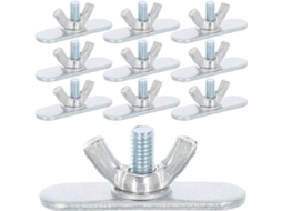 Kit De 10 Peças Para Instalação Grelha Ventilação Deslizante Em Ar Condicionado Zerodeko, Parafusos M5 E Para Instalação