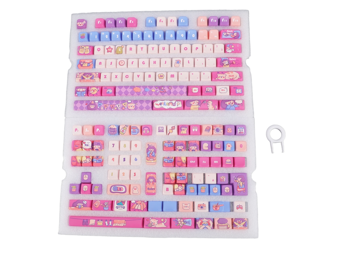 158 Teclas Pbt Perfil Mda Teclas De Teclado Mecânico