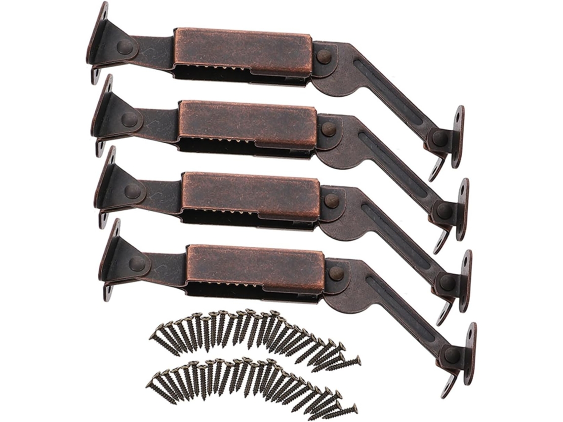Conjunto De 4 Dobradiças Suporte Para Tampa, Antigas Portas Caixas,