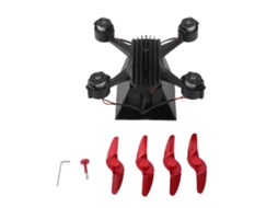 Ventilador Lareira (compatível com uso tanto em pé quanto montado na parede, com design criativo em formato de drone)