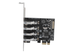 Placa De Adaptador Conversor/extensor Pci-e Para 4 Portas Usb 3.0 5gbps Para Desktops