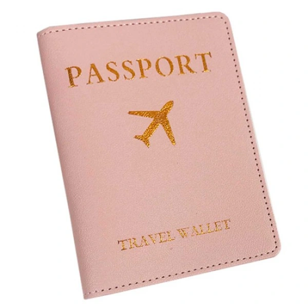 /ea/capa Para Passaporte Porta-passaporte Em Couro Sintético Rosa