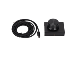 Controle de volume USB com função de silêncio, cabo metálico de 2 m, compatível com Windows e Mac OS X S/MARCA