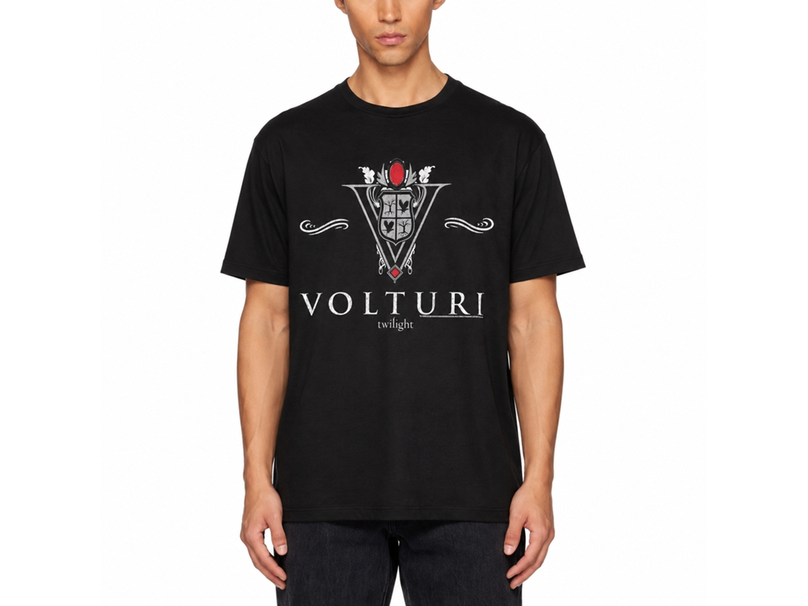 Rockinstone Twilight Movie Volturi Collegiate Black Adult T-shirt Size:l