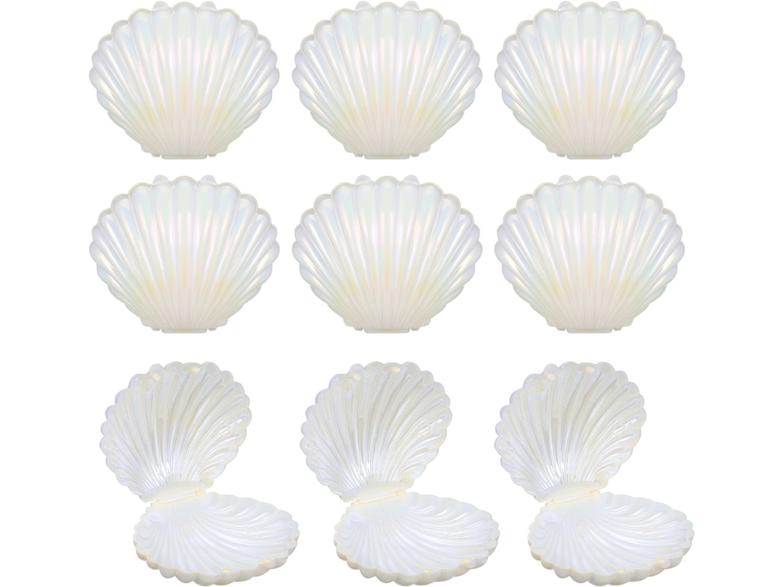 Conjunto Genérico Com 30 Caixinhas De Doces Em Formato Concha, Mini Recipientes Para Guloseimas, Ideais Para Casamentos