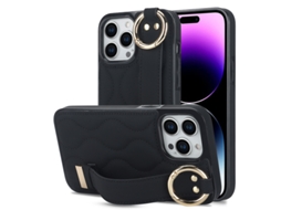 Capa Para Iphone 16 Pro Max Suporte Anel Preto Czhhmart