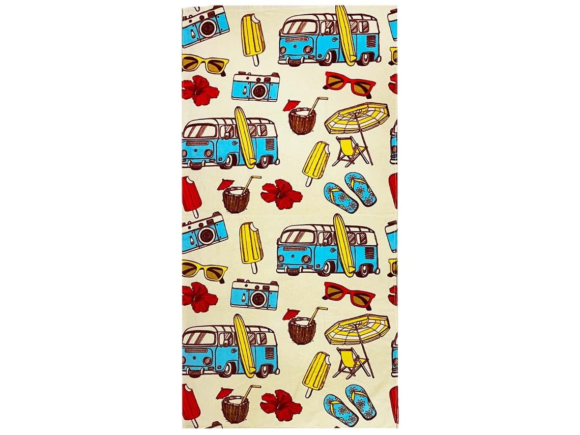 Yuysan Toalha Microfibra Praia Infantil, Absorvente E Secagem Rápida, 140x70cm Amarelo