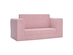 Kids' Sofa Bed, Kids' Sofa Beds Vidaxl Cor-de-rosa Poliéster (sofá-cama)