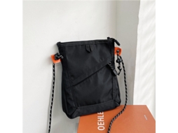 Bolsa Pequena Transversal De Nylon, Carteira Quadrada Para Celular, Bolsa De Ombro Versátil Para Estudantes, Preta SUNNY SPACES