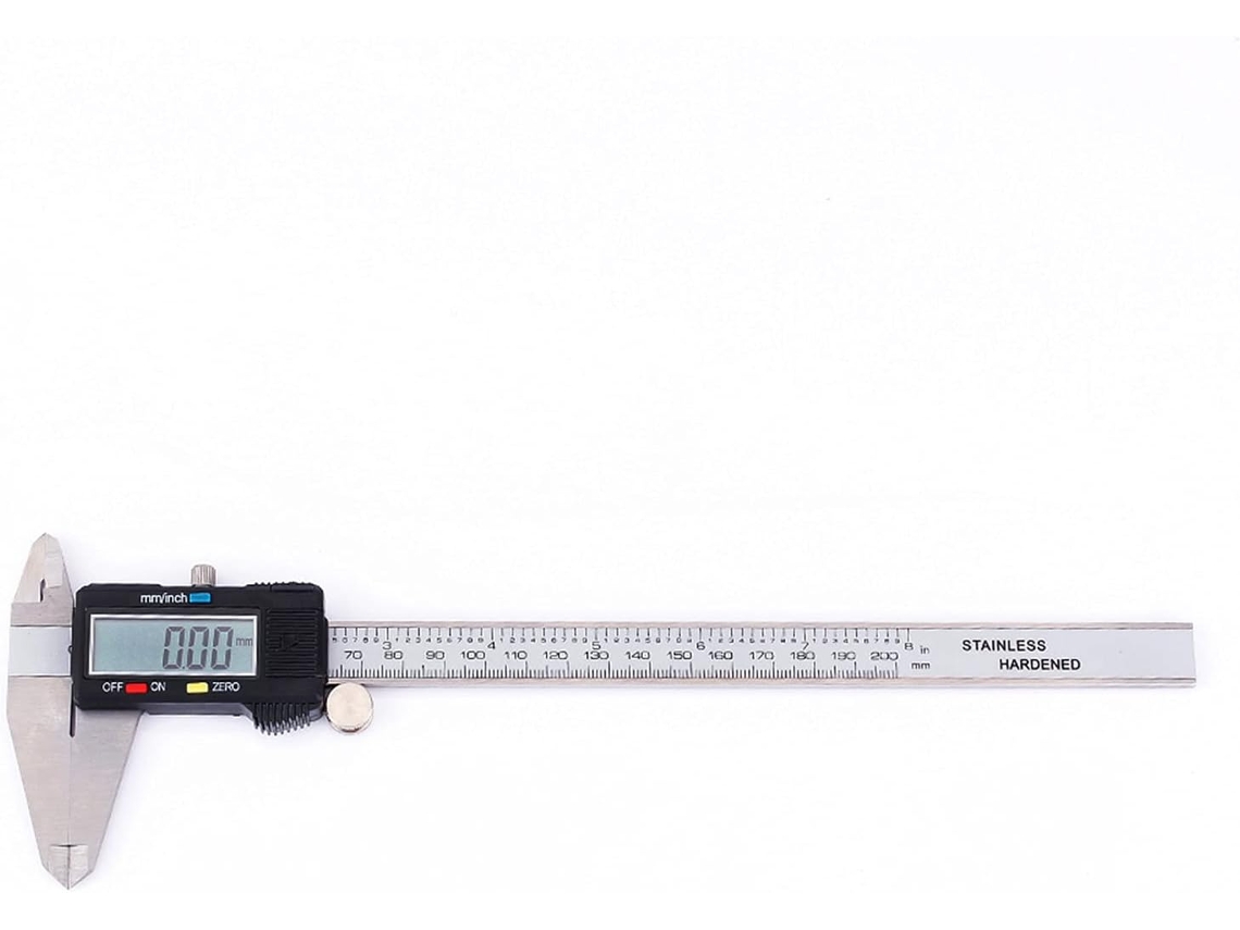 Paquímetro Digital Deslizante Com Visor Lcd, Alcance De 200 Mm, Para E