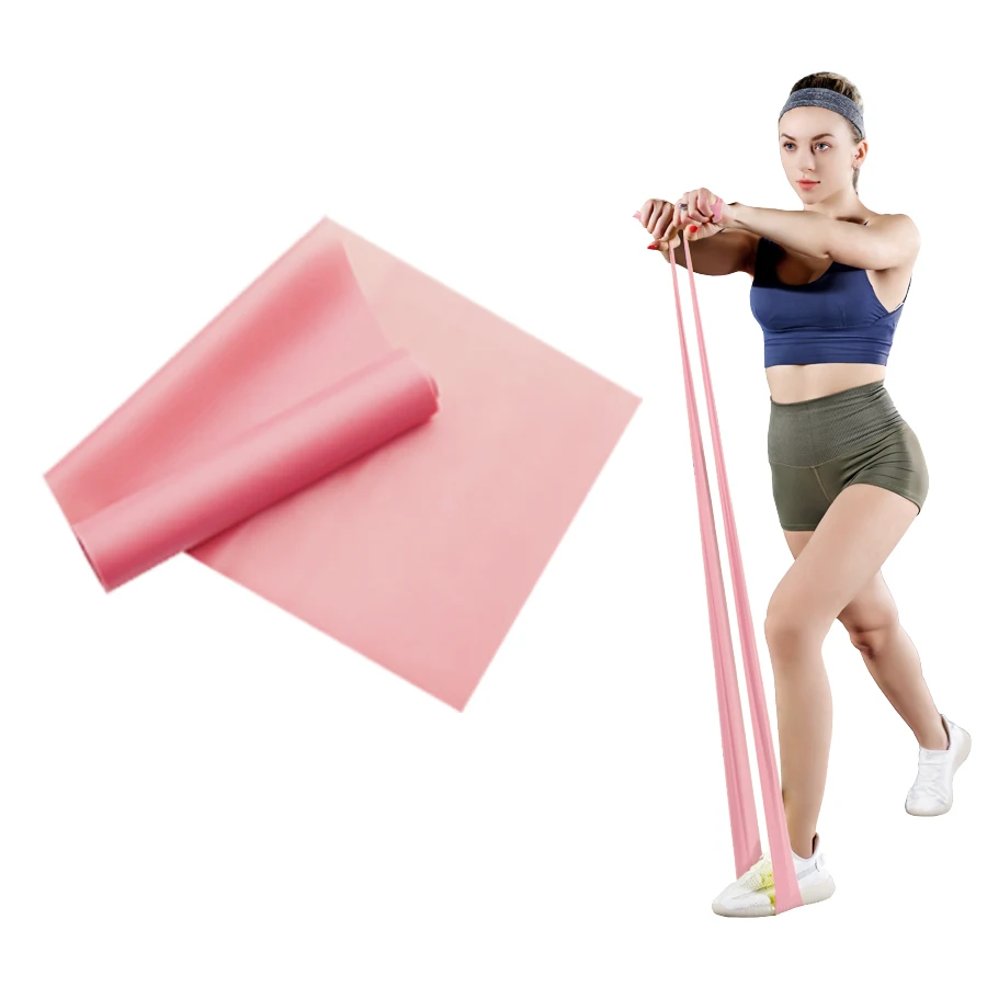 Faixa Elástica Longa de Resistência para Yoga e Pilates, Ideal para Treinamento Físico e Fisioterapia da Parte Inferior do Corpo, Fortalecimento - Aquaforge