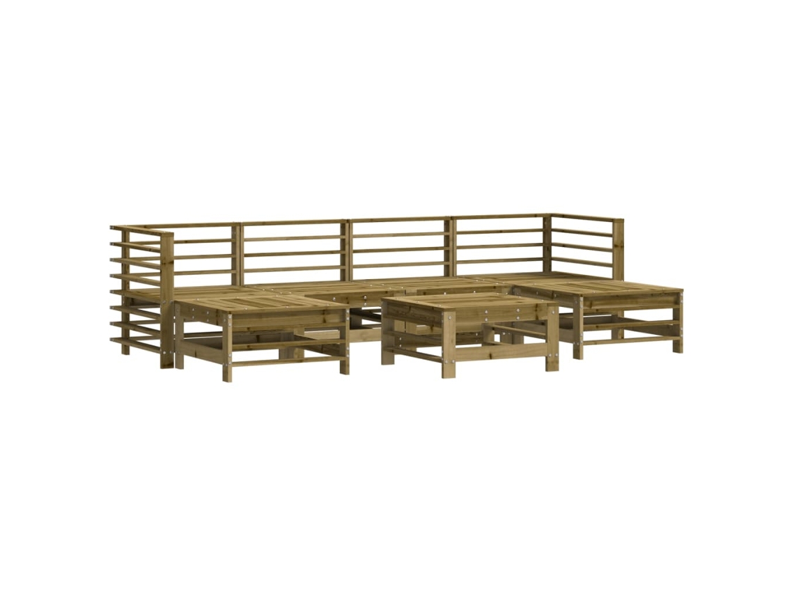 Garden Lounge Set, Garden Lounge Sets Vidaxl Marrom Madeira De Pinho Impregnada (n/a)