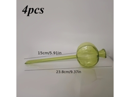 Conjunto de 4 Dispositivos de irrigação automática AQUAFORGE, em plástico verde