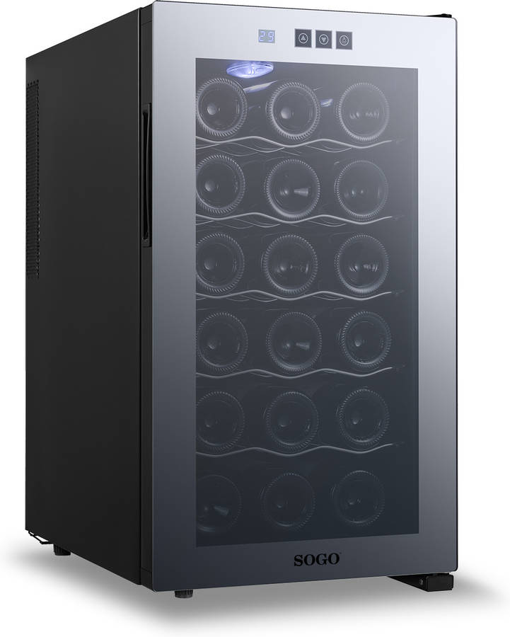 Cave de Vinho SOGO NEV-SS-21910 (18 Garrafas - Preto)