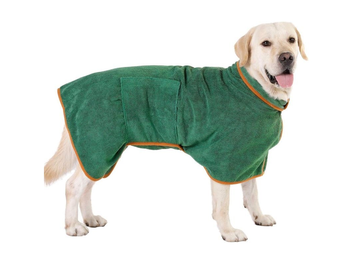 Bata De Banho Para Cães Absorvente Tamanho Xl Microfibra Ajustável Secagem Rápida Grande Tamanho 2025