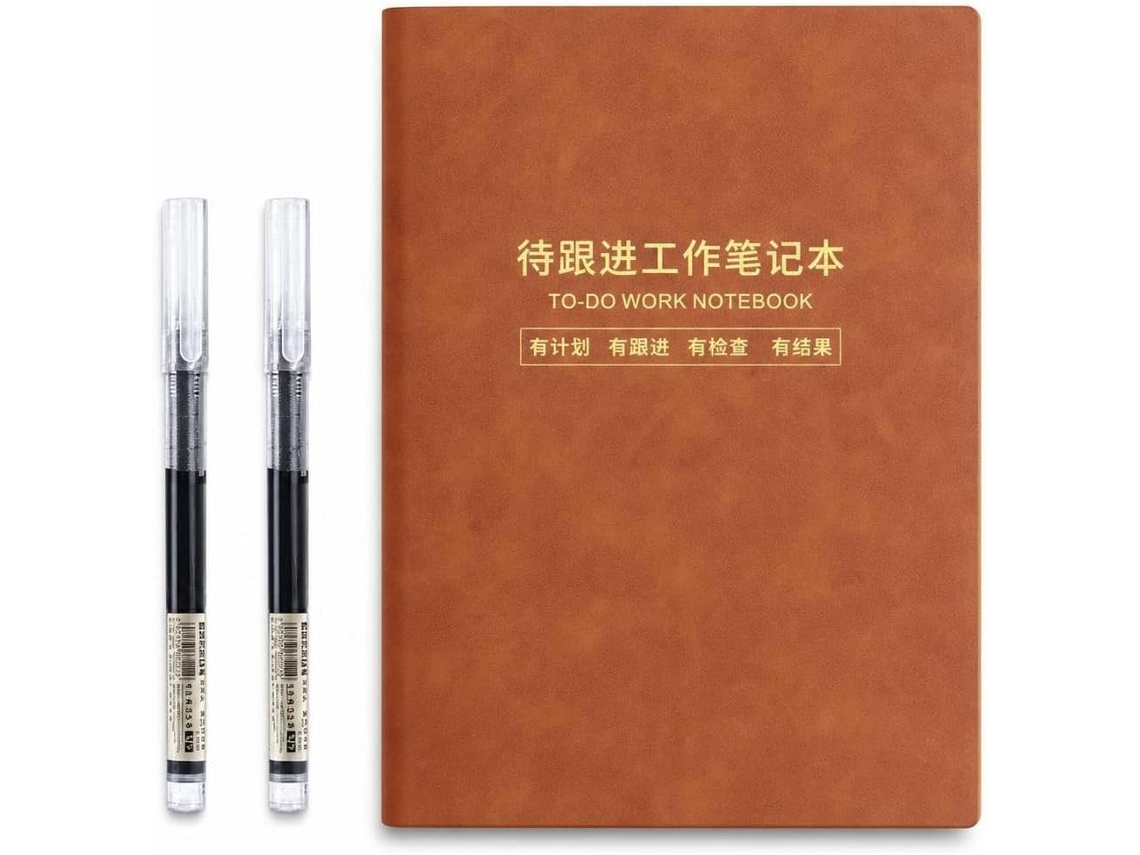 Caderno pautado com aparência de couro envelhecido, bloco de notas tamanho E para escrita diária, ideal para estudantes, marrom.