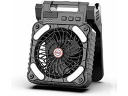 Ventilador Solar de Camping com Luz, Painel Portátil Recarregável SFUSHOS