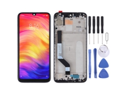 Ecrã Tft Para Xiaomi Redmi Note 7 / Redmi Note 7 Pro Conjunto Completo Com Digitalizador E Moldura — Preto
