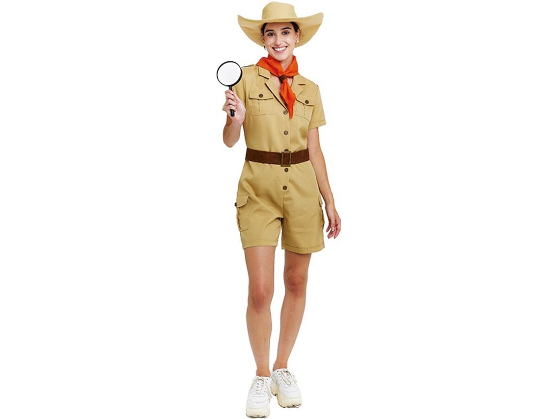 Fato de explorador clássico com cinto para mulher