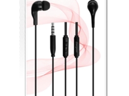 Earphones Cia6 1 Button Bk Energizer
