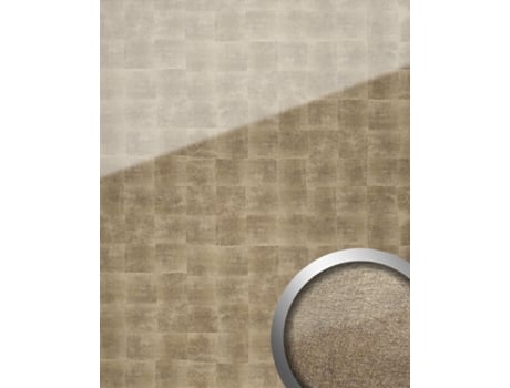 17841-Sa-Ar Painel de Parede com Padrão Abstrato Bronze WALLFACE