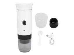 Laxiscreed Máquina De Café Expresso Portátil Automática Para Cápsulas, Uso Em Carro E Casa, Branca