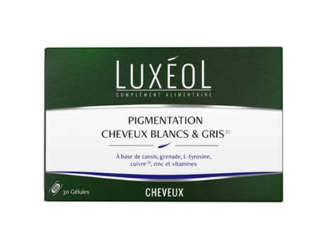 Pigmentação Cabelo Branco e Grisalho 30 Cápsulas LUXÉOL