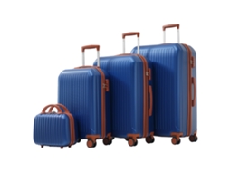 Conjunto Bagagens P-m-g-gg (14/20/24/28'') Com Alças Metálicas, Rodas 360°, Fechadura Tsa, Casca Rígida. Estiloso E Durável.