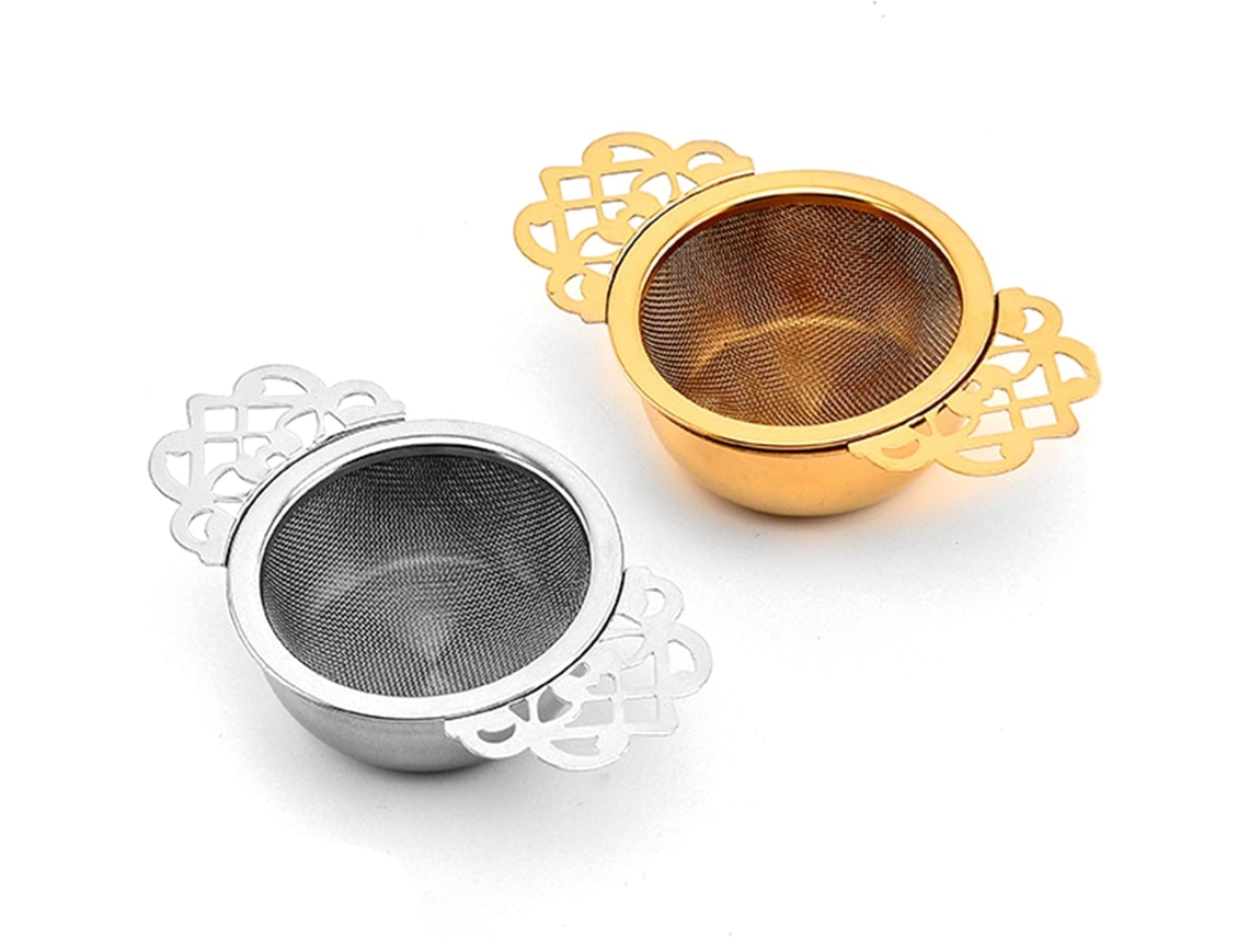 Conjunto De 2 Infusores Chá Redondos Em Aço Inoxidável Para Uso Doméstico. Aquaforge