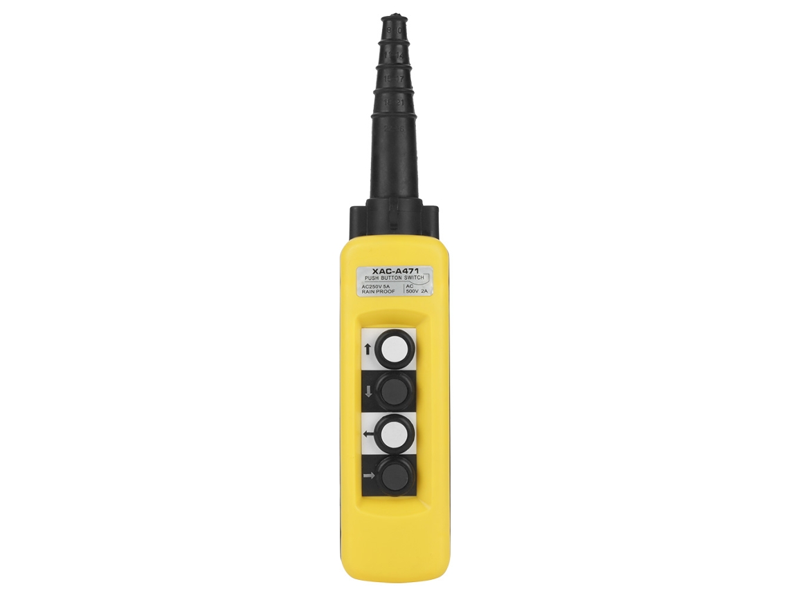 Controle De Botão De Pressão Para Guincho Hoist Xac-a471 Com 4 Botões Lifting Pendant Controller