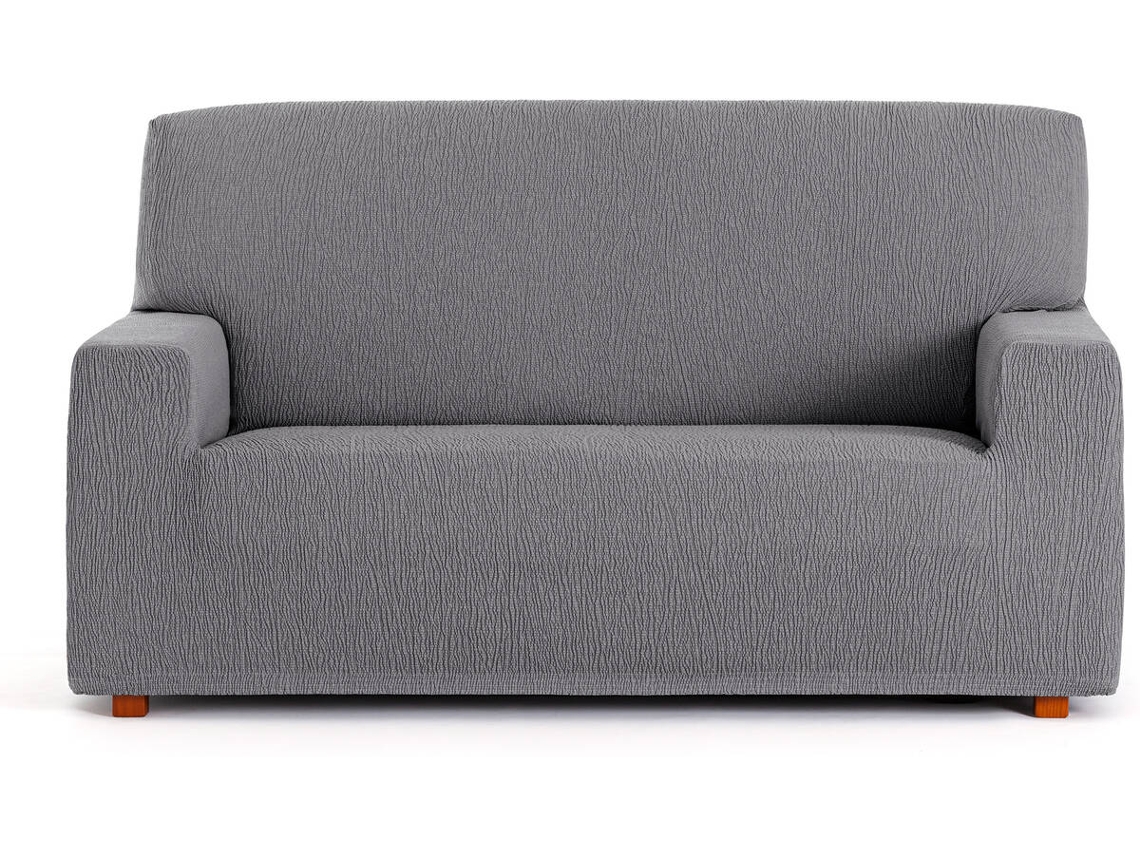 Capa de Sofá 4 Lugares EYSA Premium Troya Tecido Elástico (240 x 70 x 110 cm - Poliéster e Algodão - Gris)